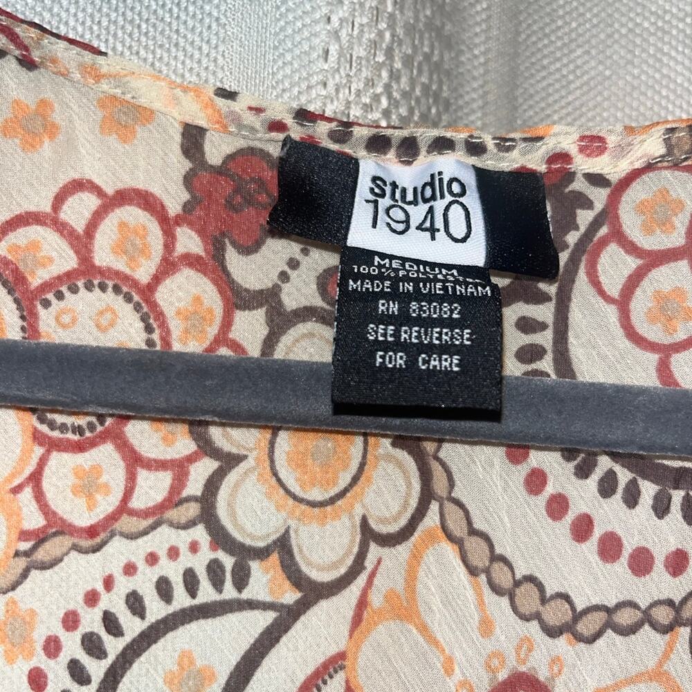 Vintage Y2K Studio 1940 Floral Tank Top Blouse - Picture 3 of 4